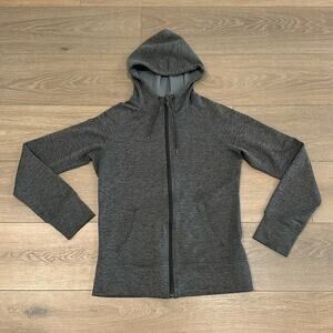 NIKE Gray Therma-Fit Sportswear Full-Zip Hood Polyester Activewear Jacket Size S